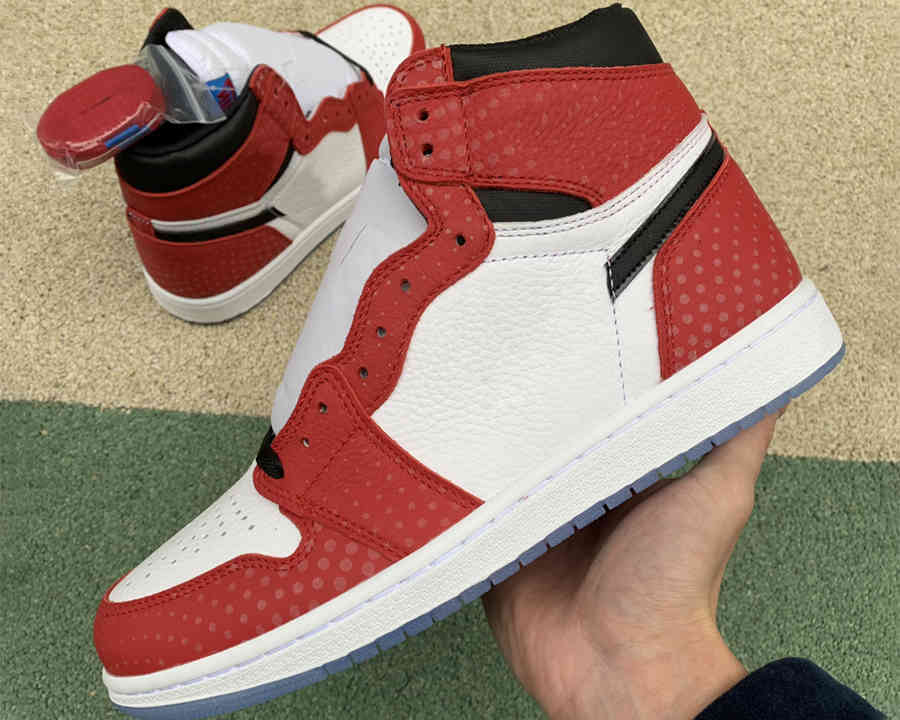 

Shoes High OG 1s basketball jumpman 1 Origin Story White Red Black mens trainers sports, #1