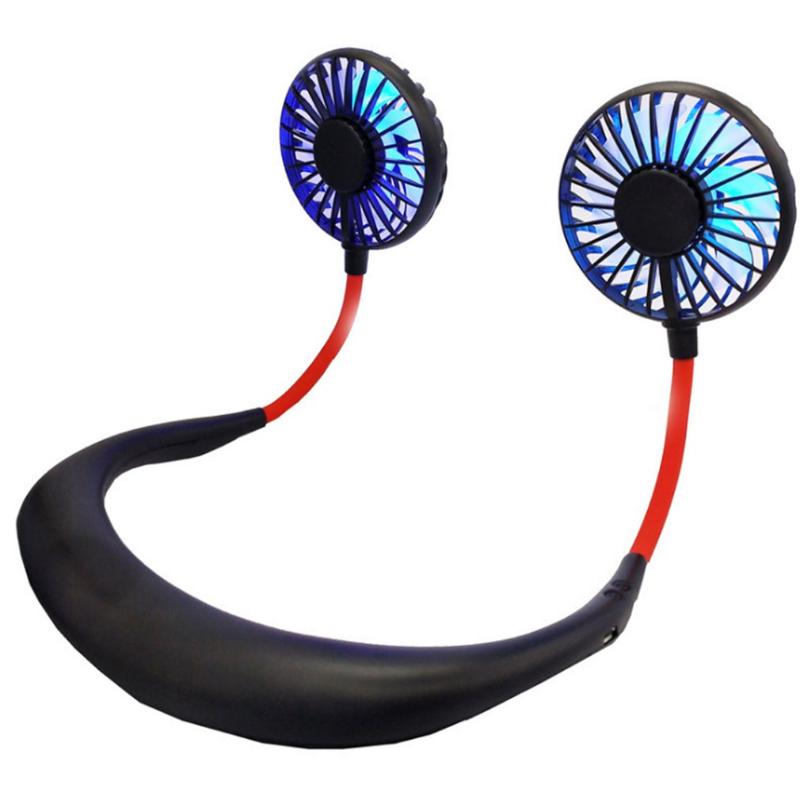 

Three Generations Of Hanging Neck Fan Plastic Ordinary Round Piano Keys 360 Degree Rotation Refrigeration Electric Fans