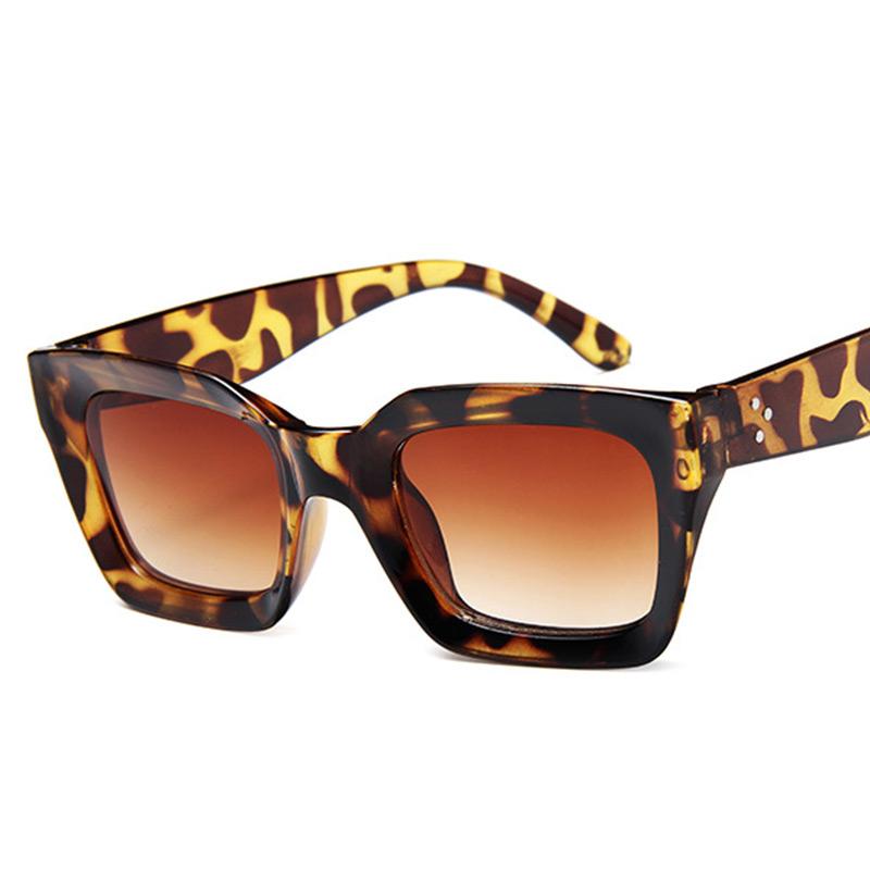 

Sunglasses Leopard Womens Fashion Trends Eyeglasses UV400 Personality Wild Frame Glasses