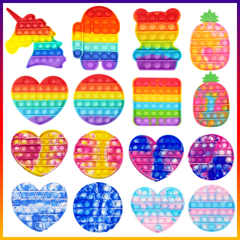 

Party Favor Rainbow Model Rodent Pioneer Children's Mental Arithmetic Desktop Decompression Educational Toys Press Bubble Toy Wholesale