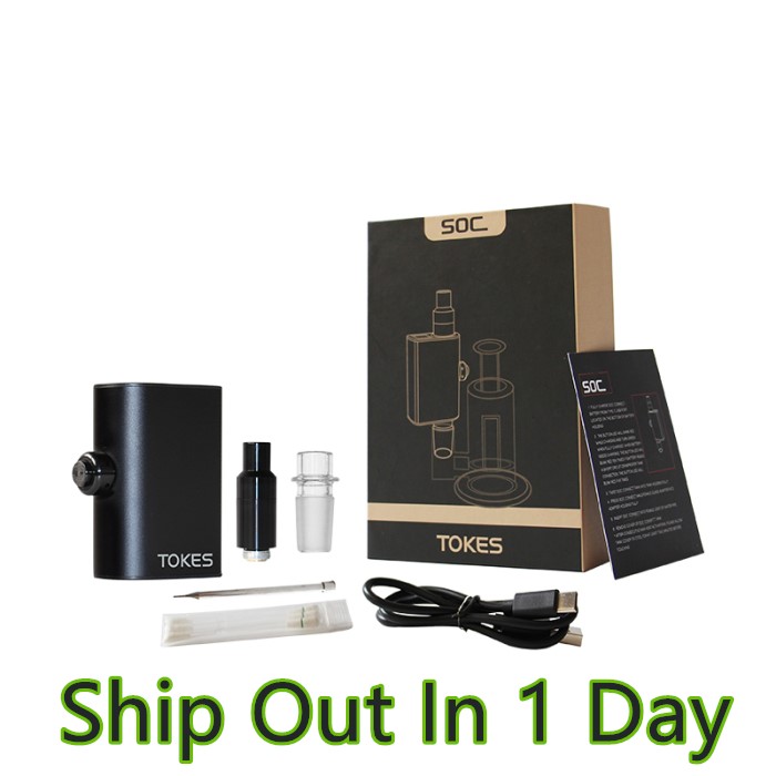

Min.1set G9 Tokes Kit SOC Enail Wax Vaporizer Ceramic Quartz Nail Atomizer 650mAh Variable Voltage Vape Battery Electric Dab Rig, Random color
