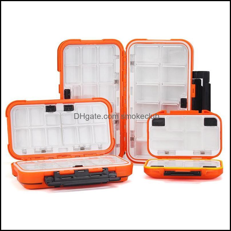 

Fishing Sports & Outdoorsfishing Aessories Waterproof Tackle Boxes S/M/L Orange Hooks Lures Jigs Lead Sinker Storage With Compartments Goods
