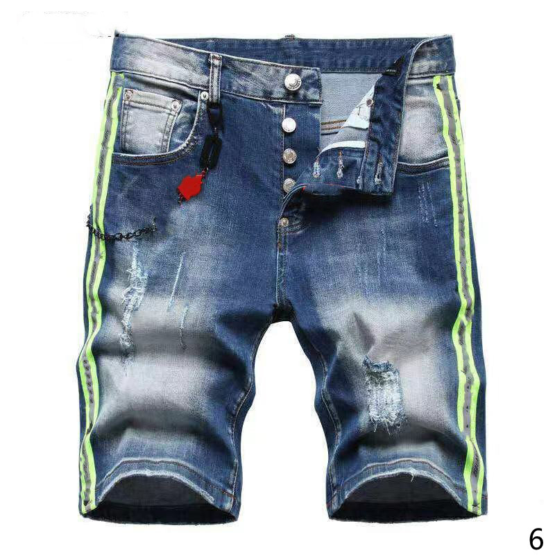 

Mans Jeans shorts Pants 2021 Mens Designer blue Distressed Ripped Biker Slim Fit Motorcycle Denim For Men s clothin