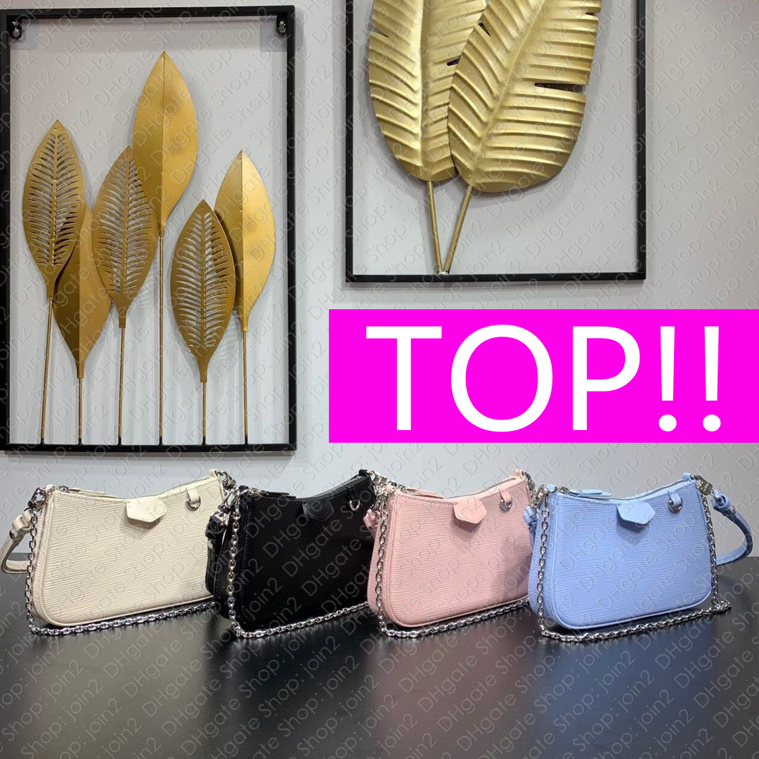 

M80471 EASY POUCH ON STRAP Cross Body Bag M80483 Designer Womens Shoulder Evening Clutch Leather Phone Purse Chain Zip Pochette Accessoires