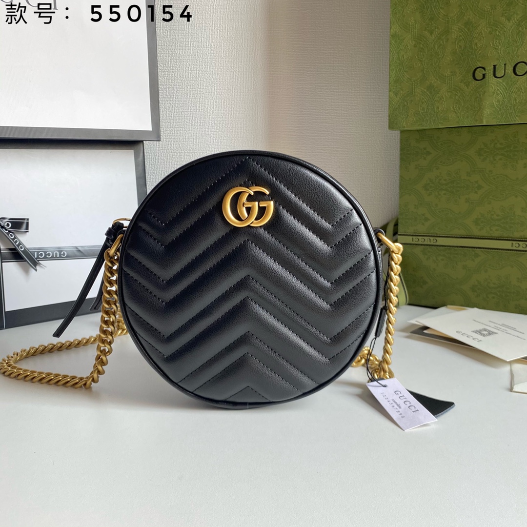 

GUCCI Designer Totes Mini Hand Bags Chian Shoulder Bag 2020 New GG Women Leather Handbags Womens Small Round Bag Messenger Bags Purse Should