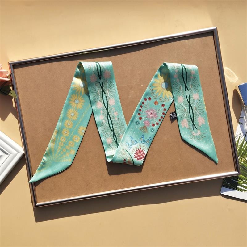 

2021 designer headband luxury brand women's scarf summer versatile thin scarves high quality materials small scarfs