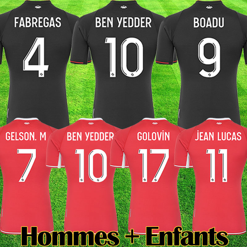 

2021 2022 maillots BEN YEDDER Soccer Jerseys BOADU GOLOVIN 21 22 GEUBBELS Men Kids maillot de foot Flocage JORGE Football Shirt, Kids home