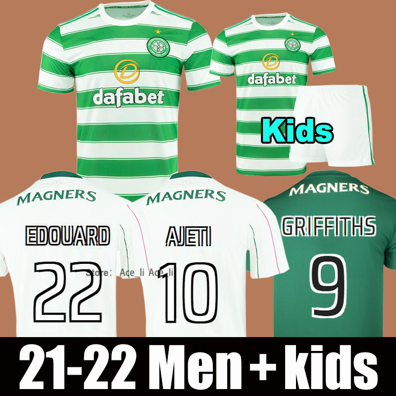 

22 23 Celtic away home soccer jersey EDOUARD 2022 2023 Men Kids BROWN DUFFY TAYLOR ELYOUNOUSSI MCGREGOR Retro away black 1999 1992 Ireland football shirt, 21-22 kids third