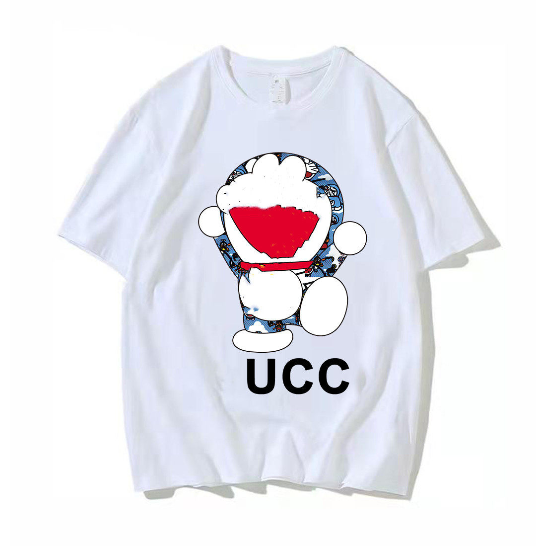 

2022 Sunmmer Womens Mens Designers T Shirts Tshirts Fashion Letter Printing Short Sleeve Lady Tees Luxurys Casual Clothes Tops T-shirts Clothing M-5XL#14, Black