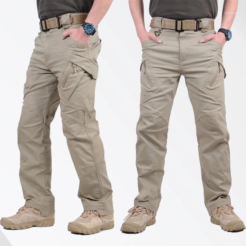 

Men' Pants SHZQ City Military Tactical Men Swat Combat Army Trousers Many Pockets Waterproof Wear Resistant Casual Cargo, Army green