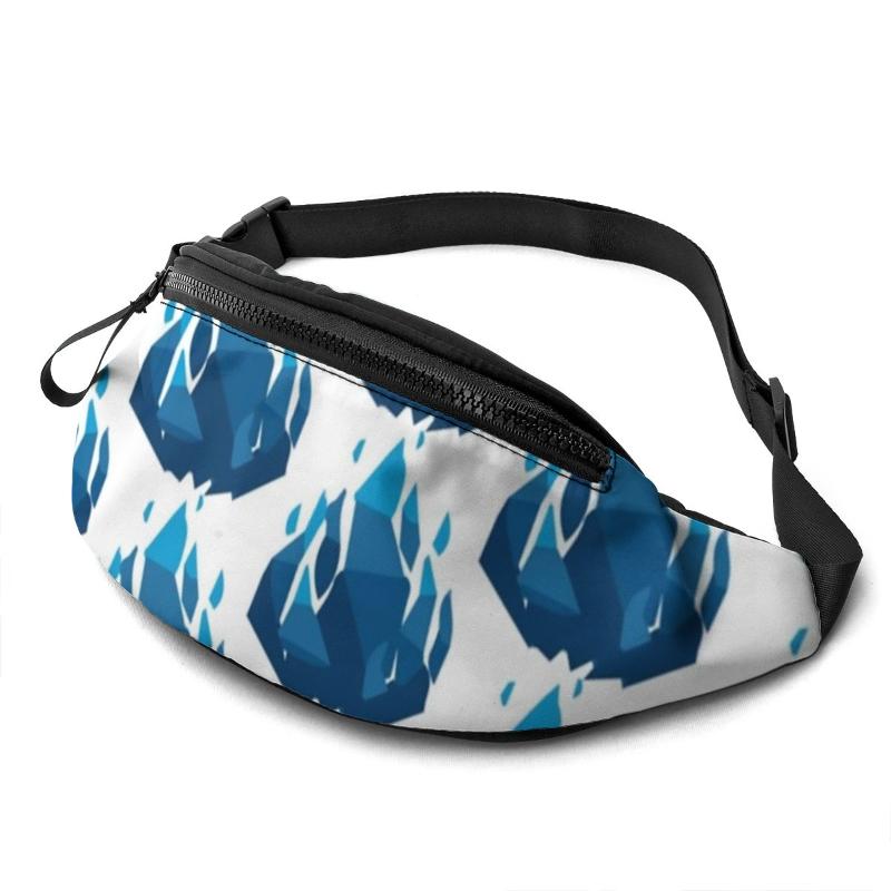 

Waist Bags Flame Bag Female Jogging Pack Print Polyester