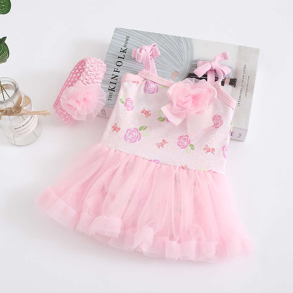 

Baby girl ha skirt dress climbing suit one piece full Moon Princess summer, White