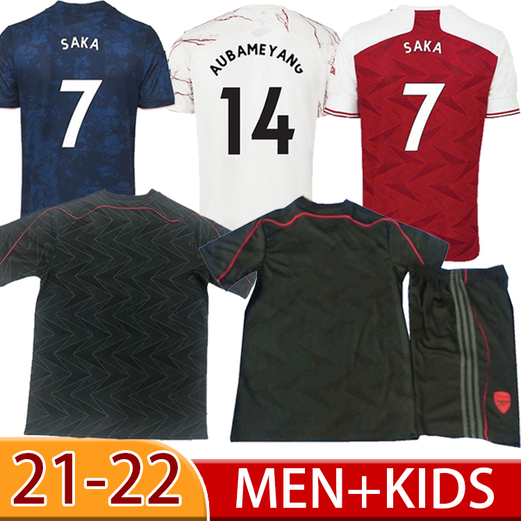 

Arsen soccer jersey Fans version Gunners 20 21 22 ÃDEGAARD PEPE SAKA THOMAS WILLIAN NICOLAS TIERNEY 2021 2022 football shirt Men + Kids kit, Black;yellow