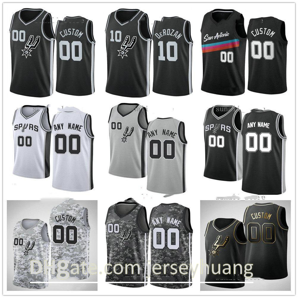 

2021 Printed Devin Vassell DeMar 10 DeRozan 12 Aldridge Keldon 3 Johnson Dejounte 5 Murray Patty 8 Mills Derrick 4 White Rudy 22 Gay Jerseys, Black;red