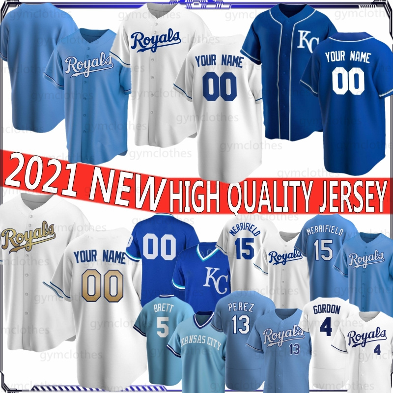 

Kansas City Royal Custom 2021 Baseball Jersey Andrew Benintendi Bo Jackson Whit Merrifield George Brett Salvador Perez Alex Gordon Lorenzo Cain, Huangjia
