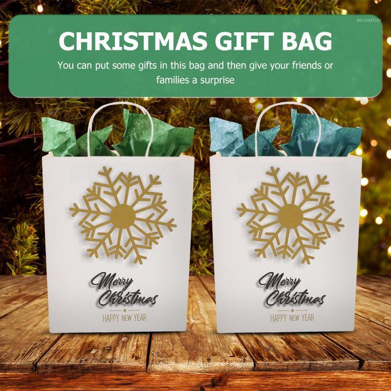 

Gift Wrap 2Pcs Christmas Bags Holiday Paper Holder Party Candy Container