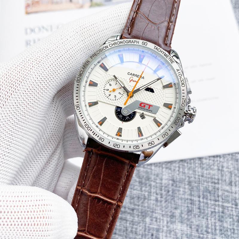 

Wristwatches All Pointers Of Men's Fully Functional Mechanical Watches Are Normal. High Quality Calfskin Strap Watch