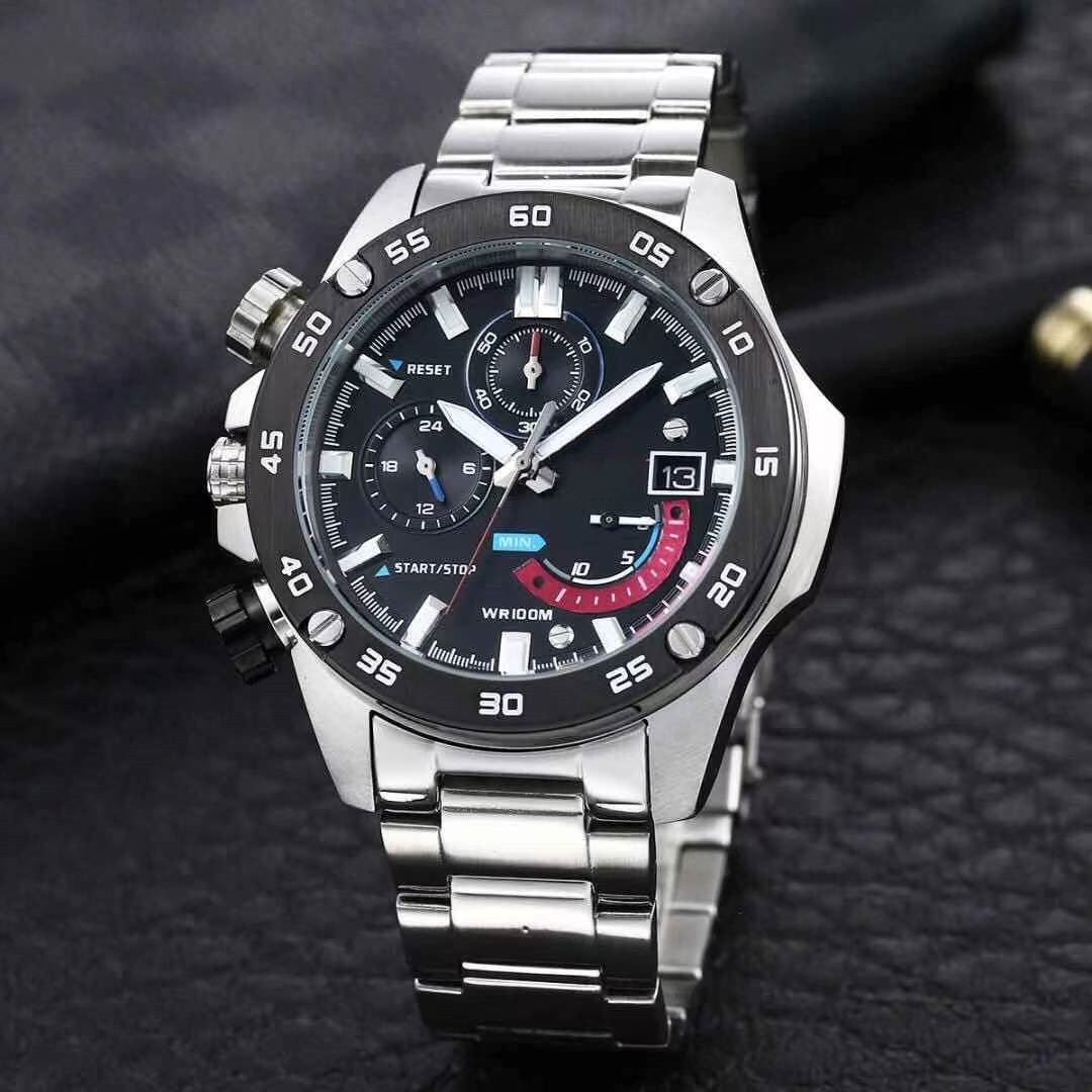 

Casual Men's Quartz Calendar Watch EFR Series DZ7333 High Quality Steel Belt Folding Buckle All functions can be operated