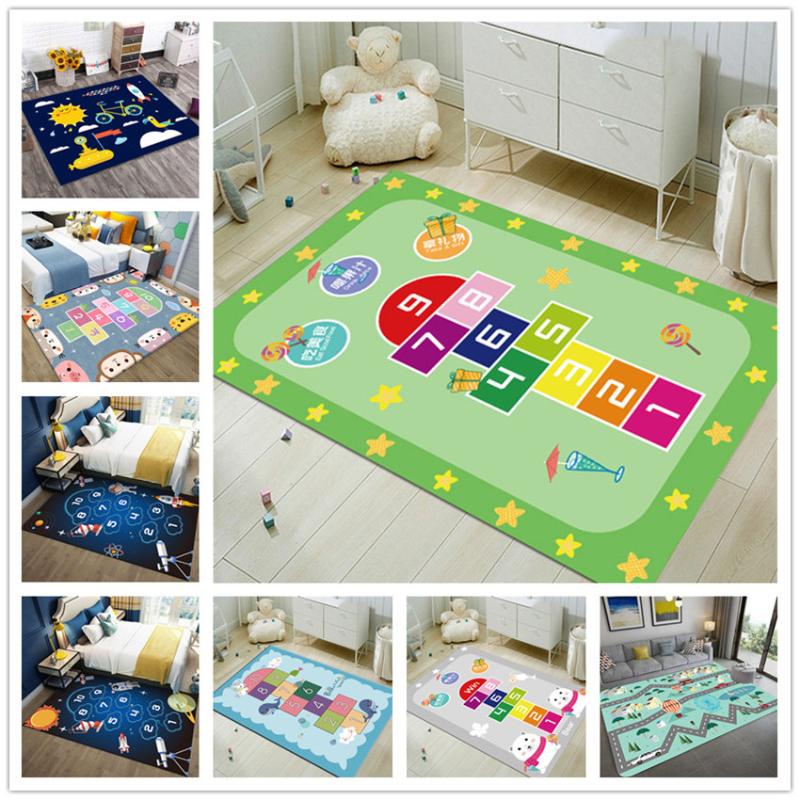 

Carpets Living Room Children's Educational Games Rugs Kid Bedroom Mat Soft Flannel For Decoration Home Bath Mats, D3
