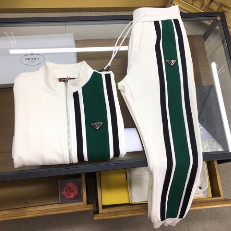 

21SS Europe's latest luxury product fashion high-quality knitted striped men's and women's jackets early autumn famous men&#0, Gray