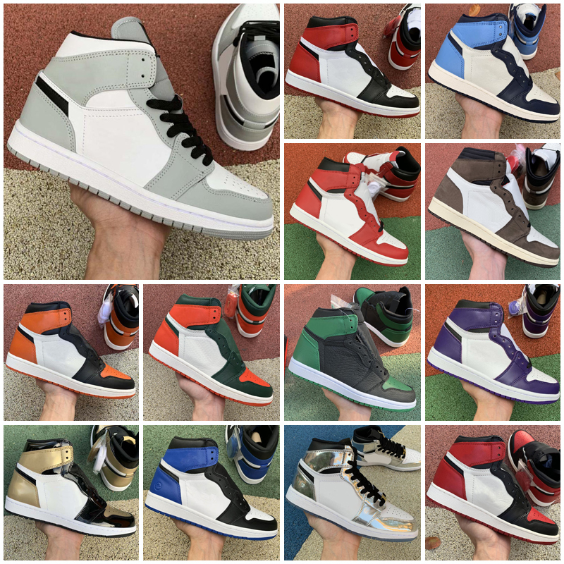 

Basketball Shoes men women 1s 11s high OG 1 Hyper Royal University Blue Dark Mocha Twist Cement White Oreo Black Cat mens sneakers, As photo 28