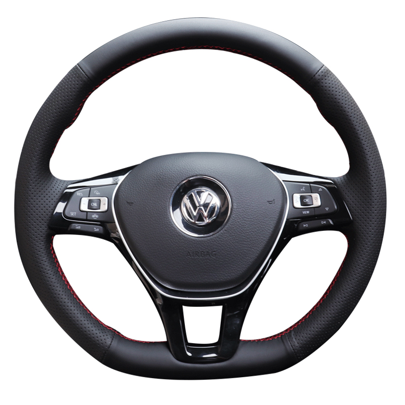 

Hand Sewn Steering Wheel Cover for Volkswagen Maiteng Passat Tiguan Suteng Tangge Automobile