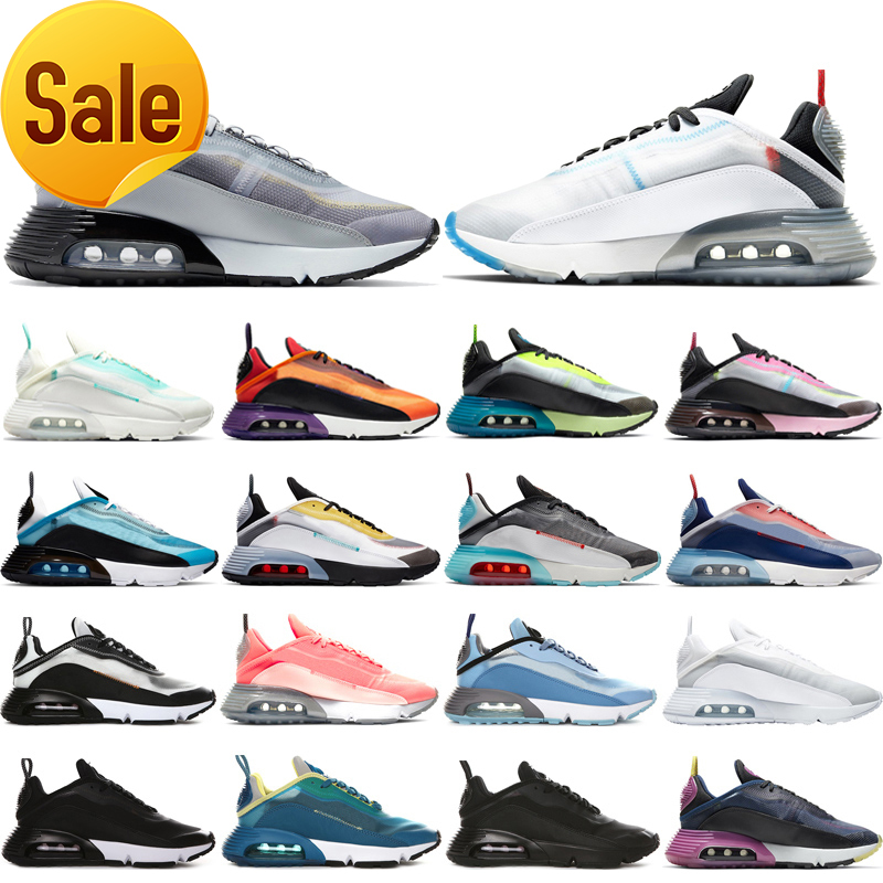 

36-46 newest 2090 men women running shoes Pure Platinum Magma Orange Bleached Aqua Laser Blue Aurora Green mens trainers sports sneakers 36-45, #1 pure platinum