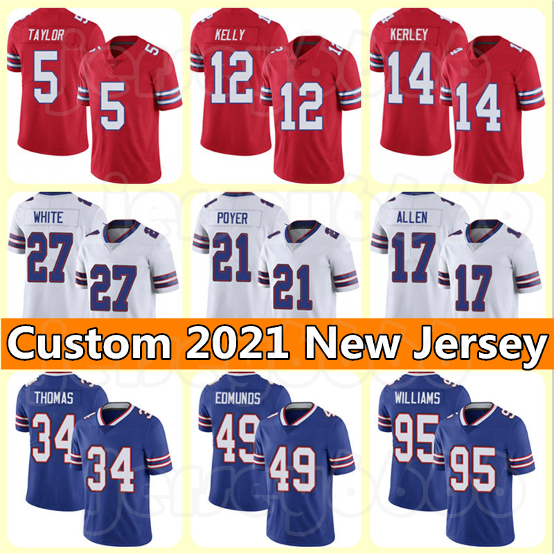 

MEN 17 Josh Allen jersey 14 Stefon Diggs Football Custom 49 Tremaine Edm Jim Kelly Thurman Tho Marcell Dareus Kyle Williams Bruce Smith Women Youth, Custom men (bier)
