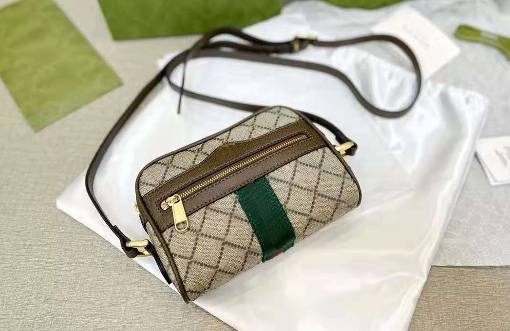 

2021 designer Single Shoulder Camera Bag classic Decor size 19cm, Khaki