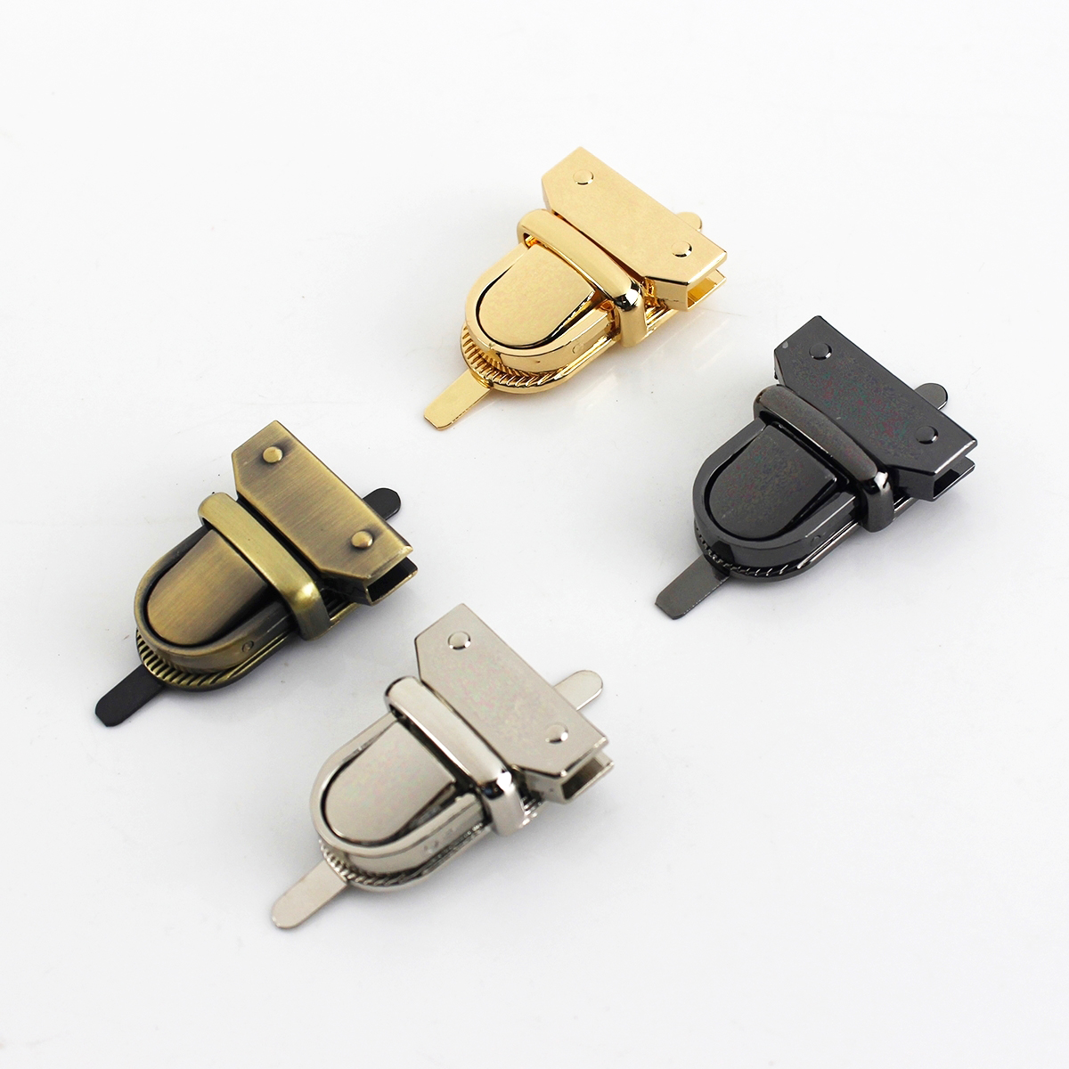 

1pcs Metal Press Push Lock Tongue lock Bag Briefcase Spring Lock Snap Decorative Clasps Closure Leather Craft Hardware Accessory