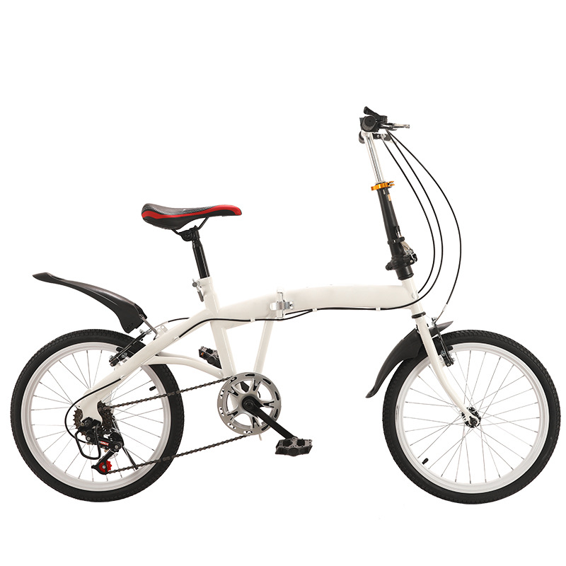 

20 Inch Light Weight City Portable Bike Bicycles 6 Speed Variable Speed Folding Bicycle Gift Bike Mountain Bike For Children, Multi-color