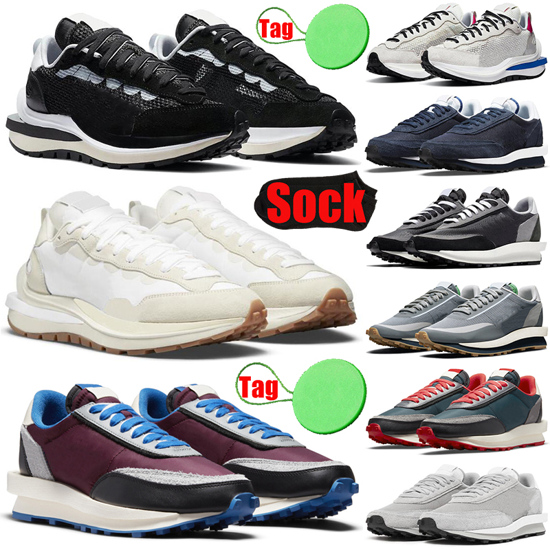 

waffle VaporWaffle mens running shoes pegasus fragment Undercover LDWaffle ld Pure Platinum white Black Gum Nylon men womens trainers sports sneakers, #33 40-45