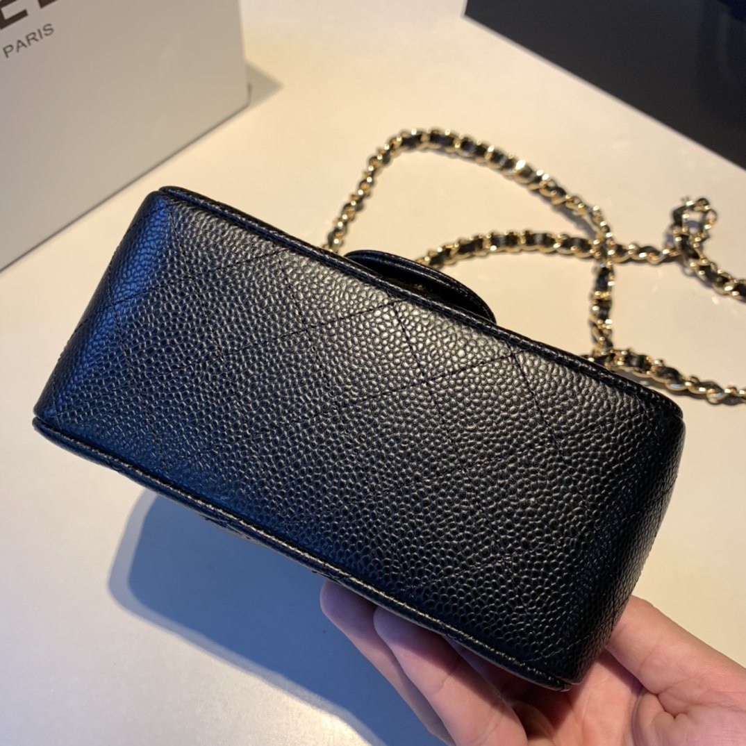 

woman wallet purse cha mini square classic flap Lambskin black genuine leather chain shoulder cross body bag handbags Designer Handtaschen, Box