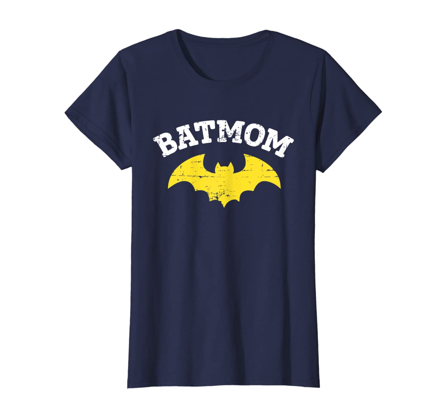 Womens Women Batmom Vintage Mom Mother Mama Gifts T Shirt T-Shirt-image-699229490