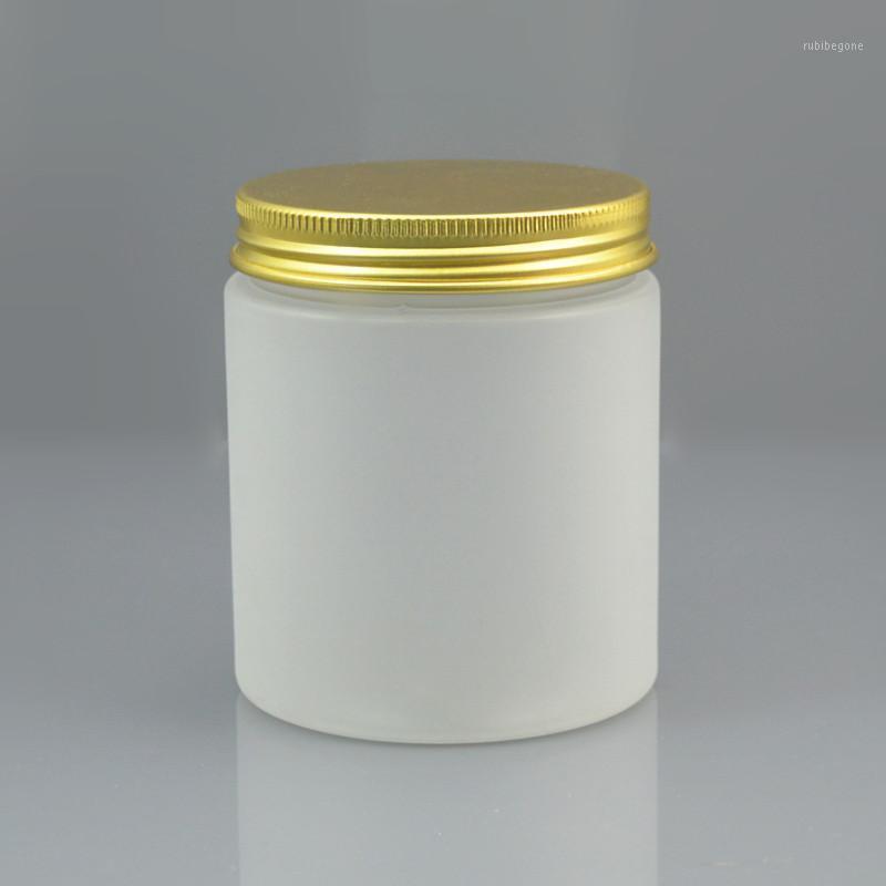 

Storage Bottles & Jars 50pc/lot 250g Plastic Cosmetic Jar Frost Serum Bottle Gold White Pink Aluminum Cover Cream Container
