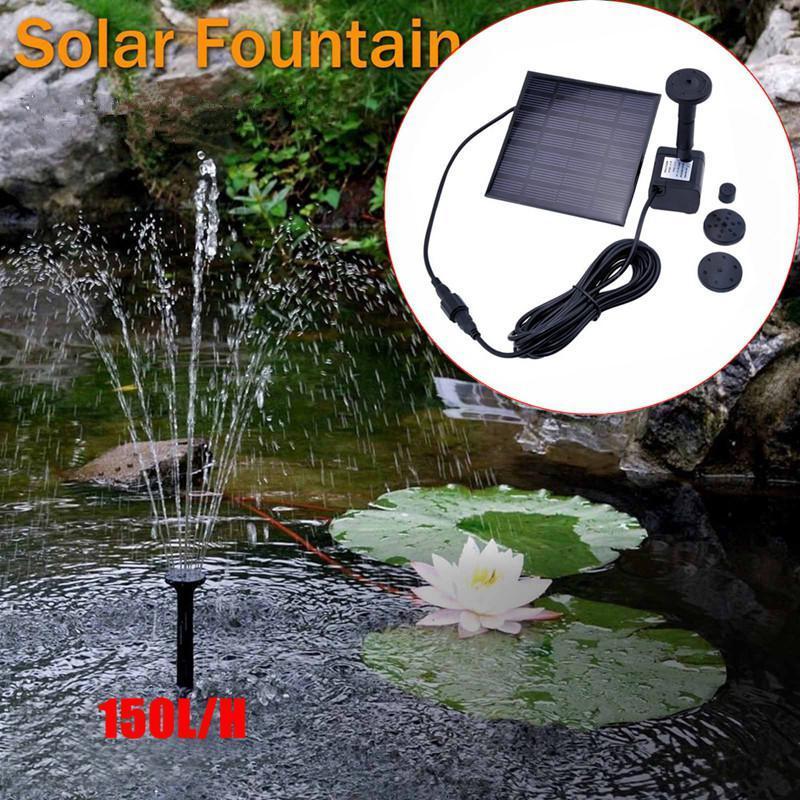 

Solar Fountain Pump 7V Water Pumps Garden Pond Decor Drop Decorations