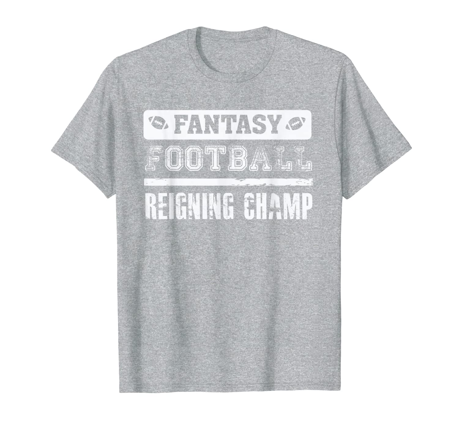 

Fantasy Football Reigning Champ Champion - League Winner T-Shirt, White;black