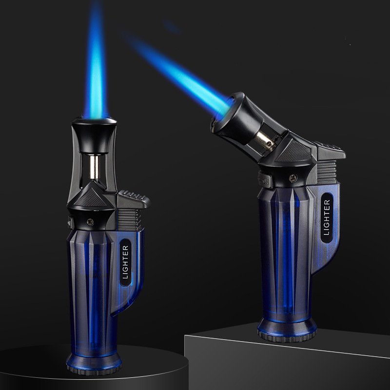 

New Windproof Metal Gas Butane Torch Lighter Creative Elbow Cigarette Lighter Jet Inflated Cigar Smoking Gadgets For Men Gift