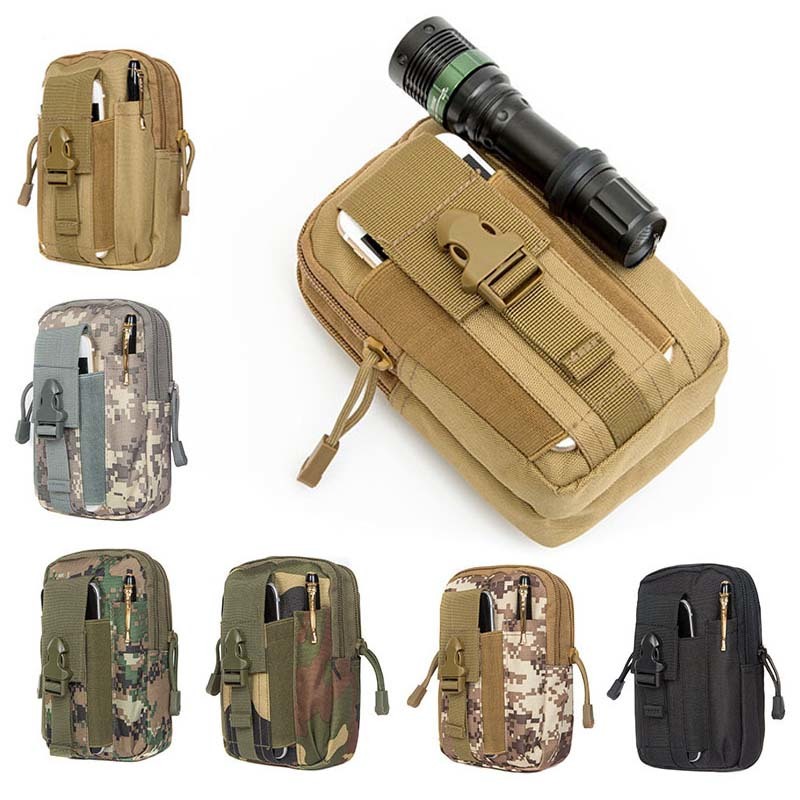 

Militar de escalada hombre bag bolsa táctica para acampar al aire libre, mochila Molle, cinturón monedero,, Desert digital