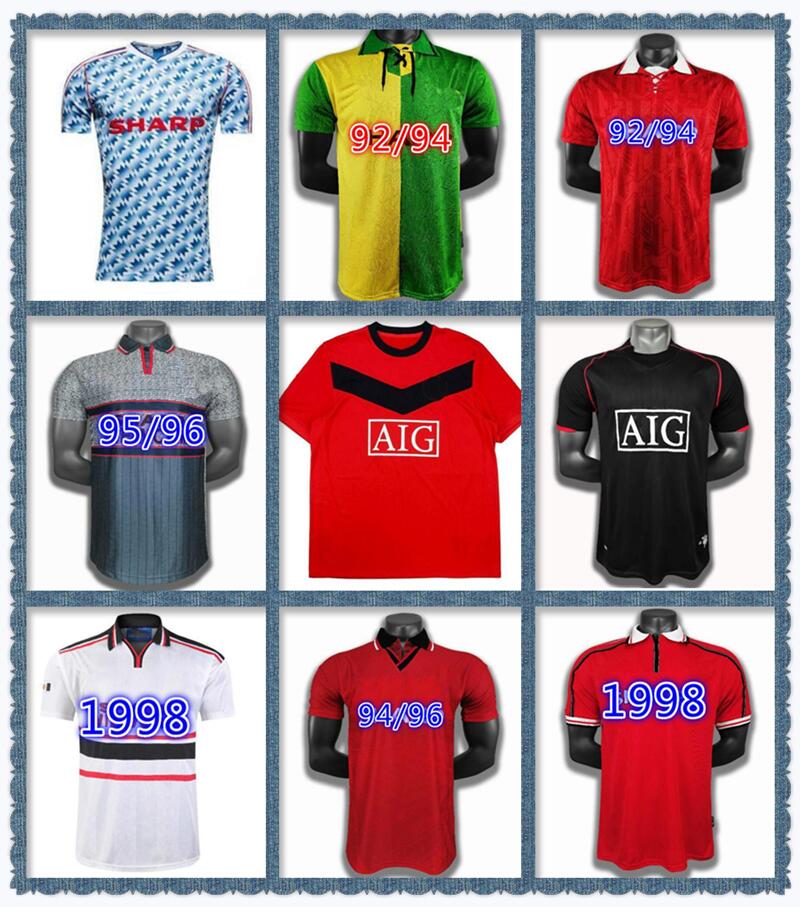 

Retro Man 2002 United Beckham RONALDO Soccer jerseys football Jersey Giggs SCHOLES v.PERSIE ROONEY CANTONA Solskjaer KEANE 04 06 07 08 09 98 99 90 92 94 96 86 88 Vintage, Blue