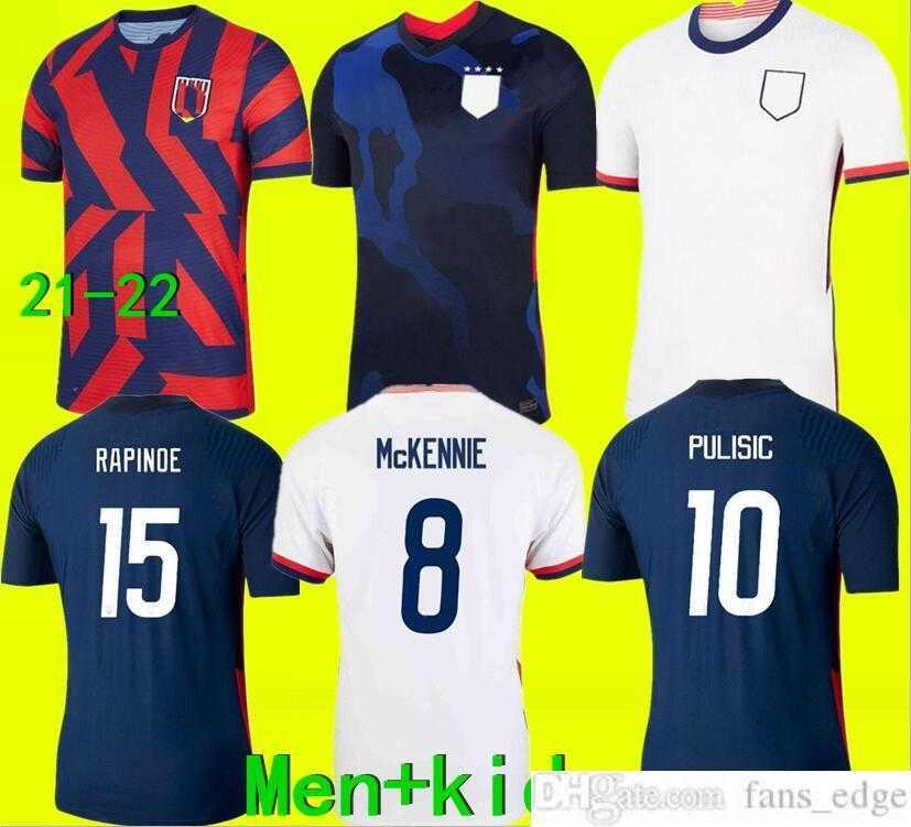 

2021 United States soccer jersey 2022 America PULISIC Dest McKennie Reyna Adams Weah Musah ERTZ BRADLEY PUGH LLOYD ALTIDORE 21 22 US men +, 20-21 home kids