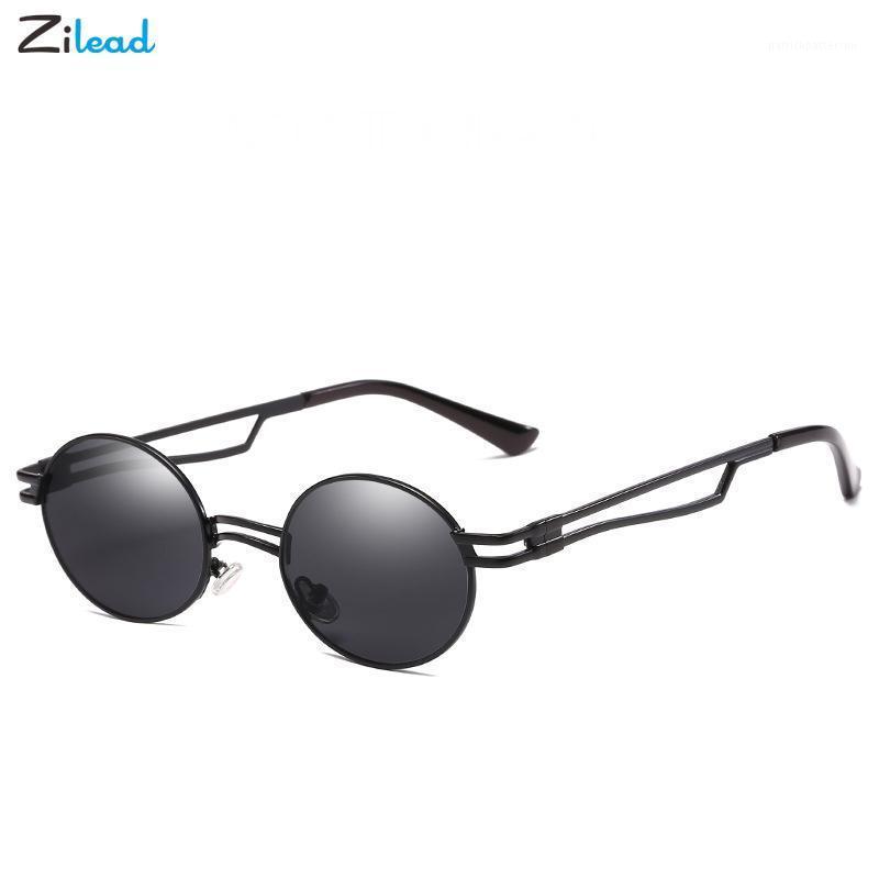 

Sunglasses Zilead Classic Steampunk Designer Men&Women Retro Round Metal Frame Sun Glasses Lunette Soleil Homme