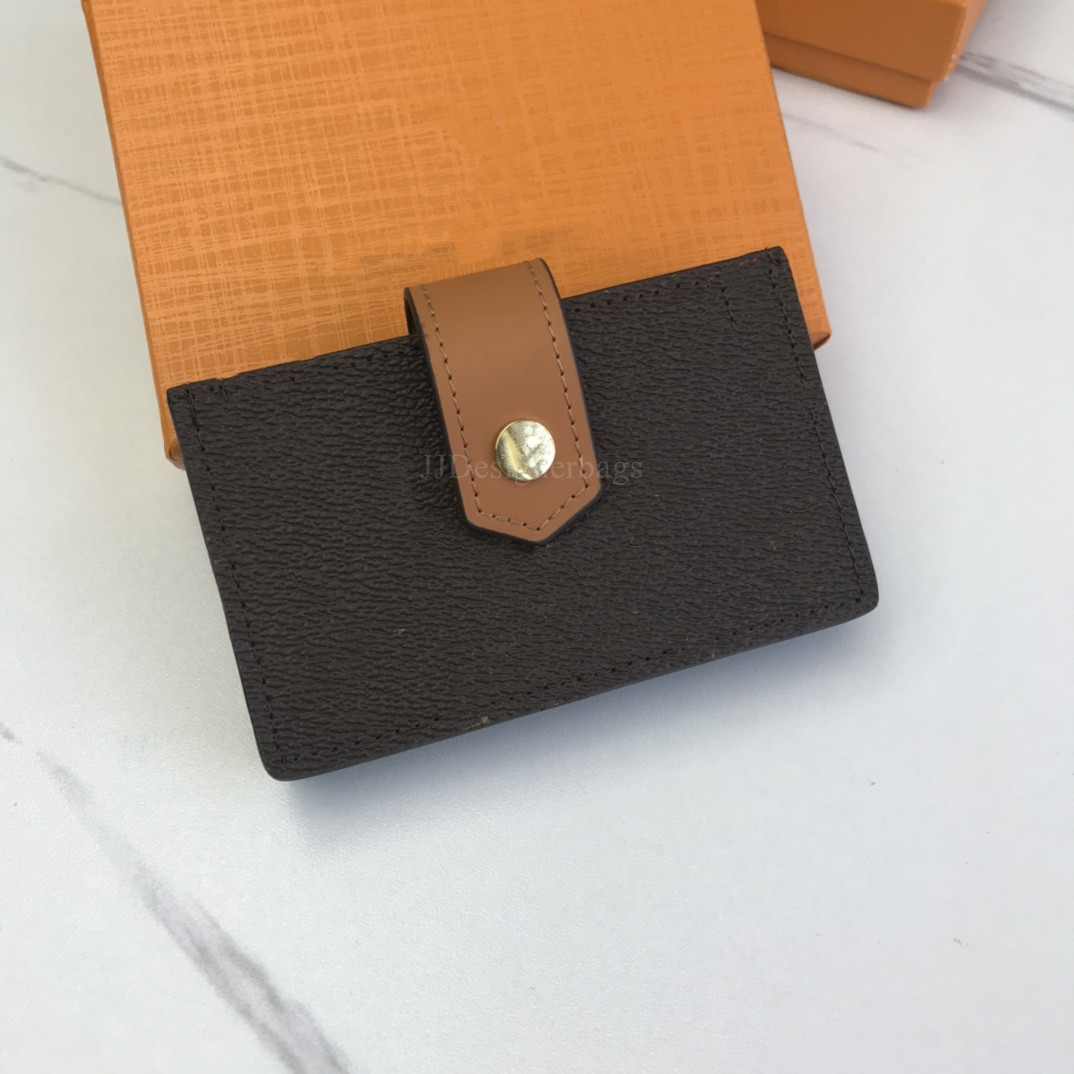 

2021 fashion 5 Colors Card Holder Old flower Pattern women mini ladies wallets Luxurys Designers Bags Canvas Credit cdc sd id cardholder luxury wallet with box, #1