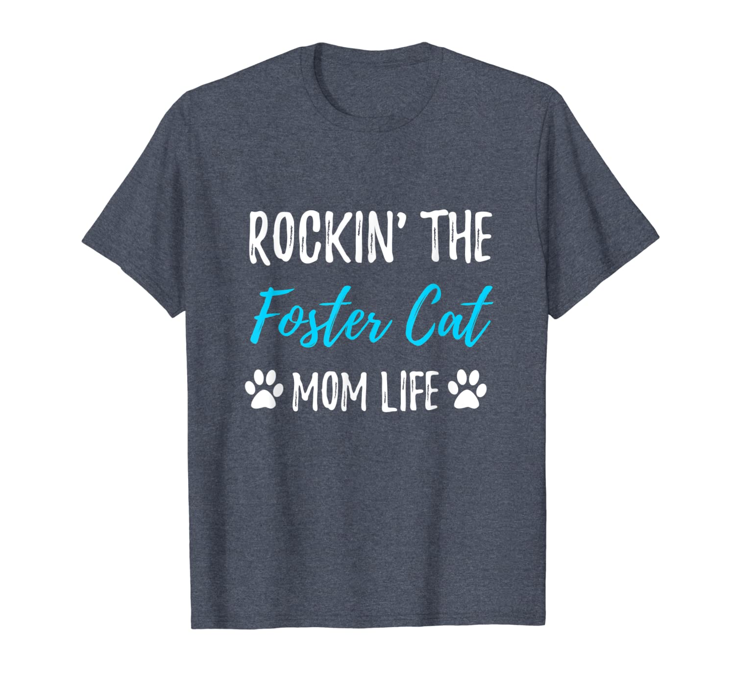 

rocking the foster cat mom life t-shirt rescue cat gift, White;black