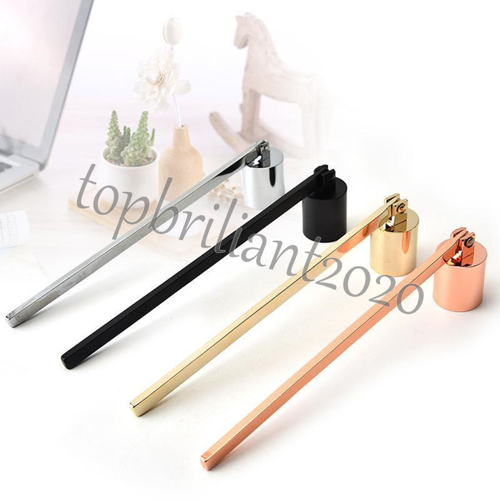 

Stainless Steel Candle Flame Snuffer Wick Trimmer Tool Multi Colour Put Out Fire On Bell Easy To Use