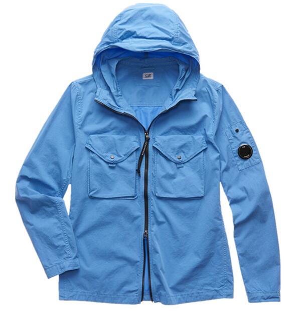 

Metal nylon one glasses GOGGLE men jacket casual CP hoodies outdoor windbreak black army green size M-XXL