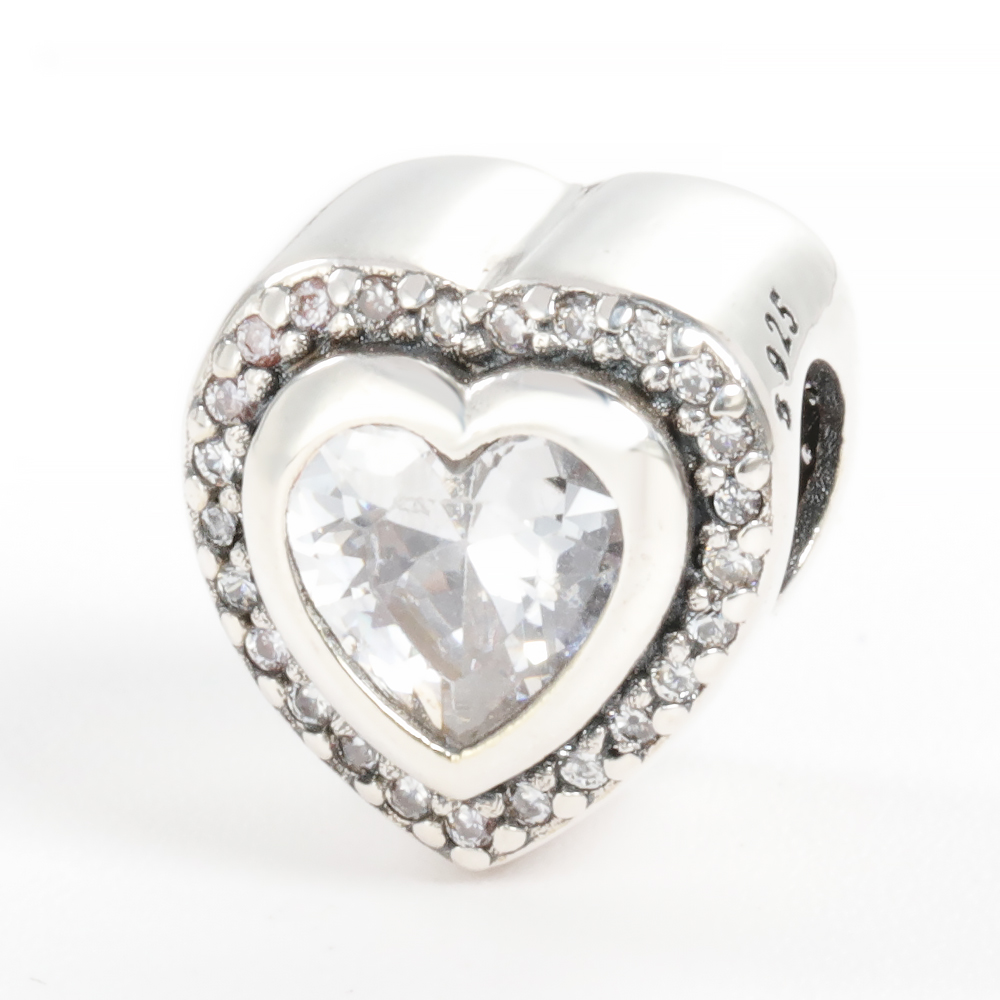 

2021 Factory Wholesale 925 Sterling Silver European Charms Beads Fit women Necklace Bracelets DIY Sweetheart Jewelry 20pcs/lot Free ship 797608CZ