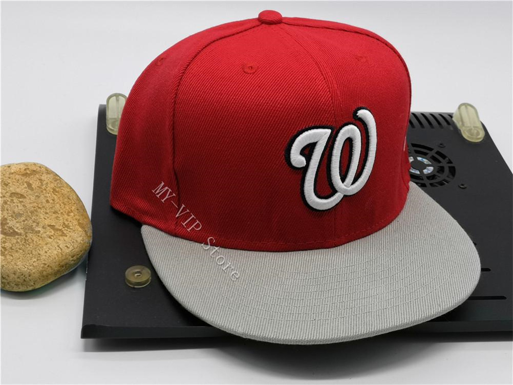 

Top sale Washington Fitted Hats Cool Baseball Caps Adult Flat Peak Hip Hop Letter Cap Men Women Full Closed Gorra