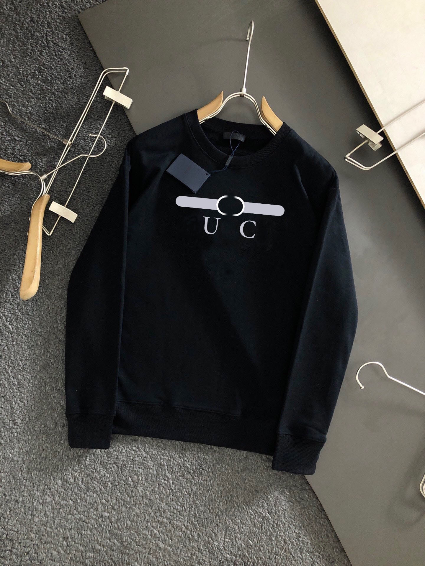 

Mens Designer Tnf Sweaters Hoodies Womens Casual Round Neck Long Sleeve Sweater Couples High Quality Sweatshirt Black Size M, Pay for dhl