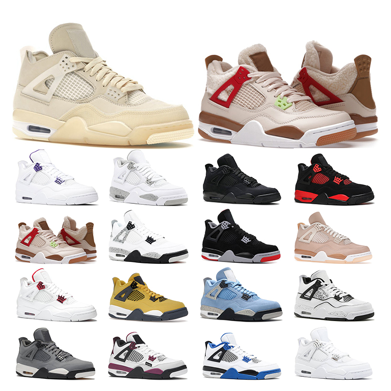 

top 4s basketball shoes 4 men Military black cat white oreo purple Wild Things university bule Red Thunder womens mens sports sneakers trainers, 32